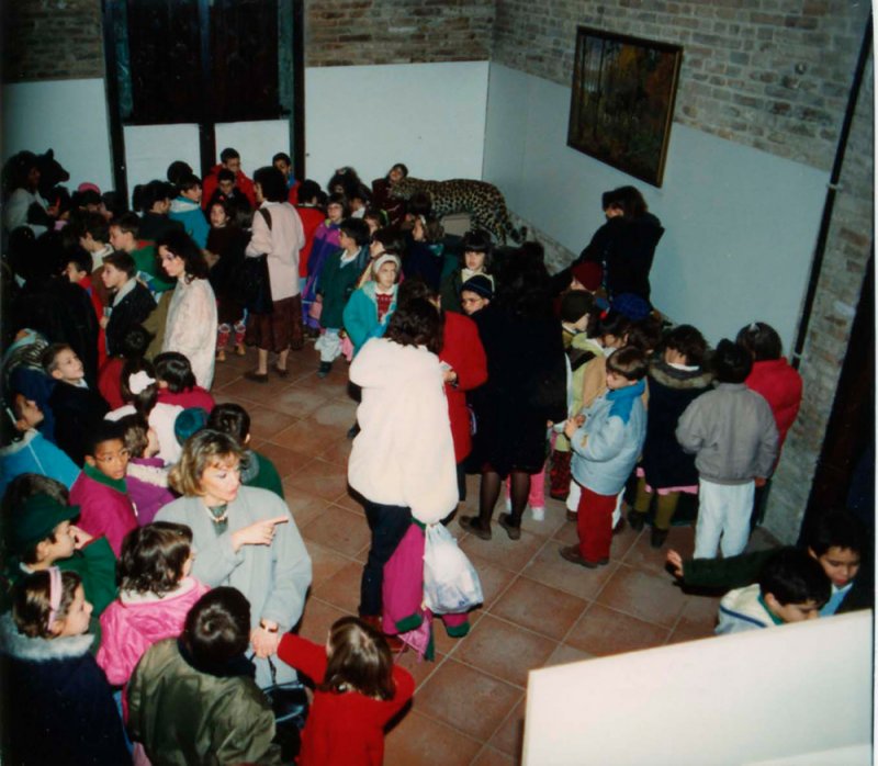 Выездная выставка Дарвиновского музея «Птицы и звери России» в Италии (город Анкона). 1991