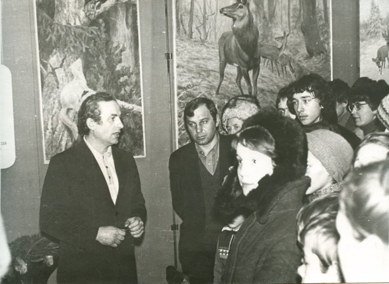 Передвижная выставка Дарвиновского музея «Животный мир центра России» в городе Владимир. 1982