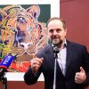 Открытие выставки "Энди Уорхол. Вымирающие виды" Министром природы Сергеем Донским и директором ГДМ Анной Клюкиной